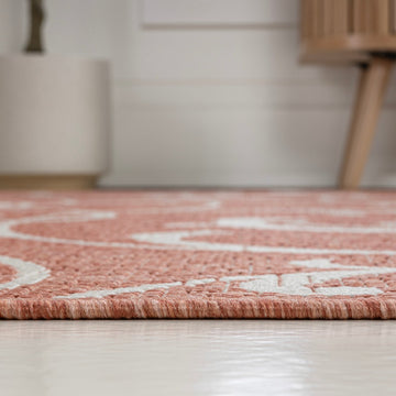 Maribel Traditional Classic All-Over Scroll Area Rug